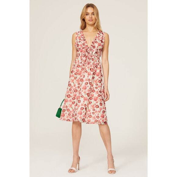 Floral Pink Mini Dress - Picture 1 of 9